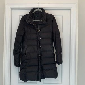 J. Crew Black Puffer Coat. Size S